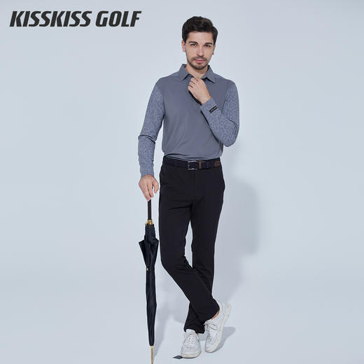 KISSKISS GOLF 男士高尔夫直筒百搭休闲/商务长裤 92298001 商品图5