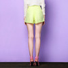 欧芮儿2016秋季女装新品气质特色绣花阔腿短裤a字版型黄色短裤潮 商品缩略图0
