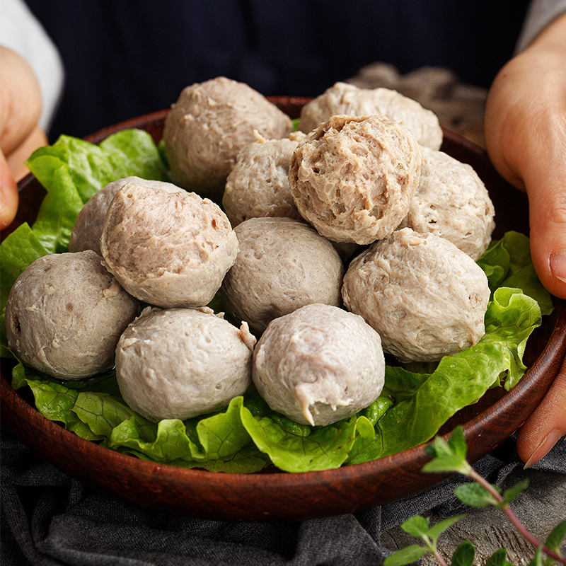 「鲜嫩多汁 粒粒脆弹」喜盼正宗潮汕牛肉丸牛筋丸 500g*2袋 金奖款优质版 爽口弹牙 柔韧细腻