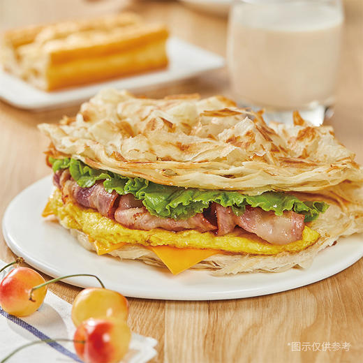 粮全其美6层酥手抓饼&孜然羊肉&猪肉韭菜手抓饼 千层百叠 金黄酥脆  商品图3