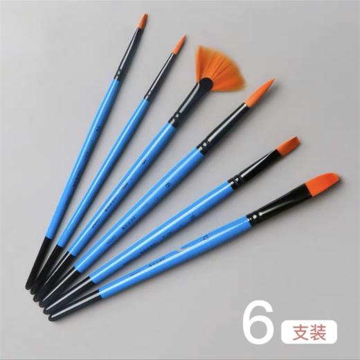 加肯水彩水粉美术专用油画笔颜料笔丙烯画画学生美术专用套装平头斜峰勾线笔尼龙扇形笔绘画1套 商品图1