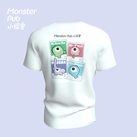 【小怪兽潮品T恤】小怪兽原创夏季短袖T恤可爱印花宽松百搭--怪兽优选 商品图2