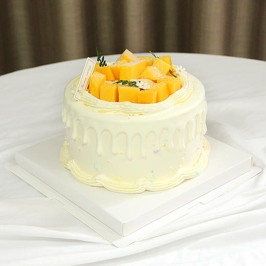 【鲜果蛋糕】芒果大满足三层鲜果夹心蛋糕（自提返红包） 商品图1