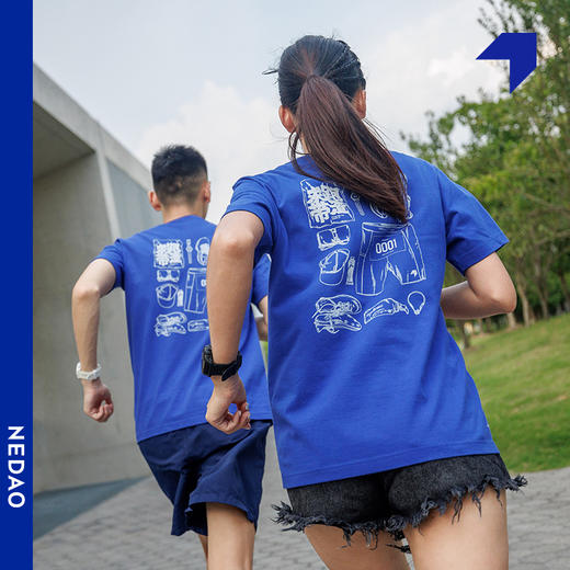 NEDAO内道 跑步文化T恤 男女款 商品图0