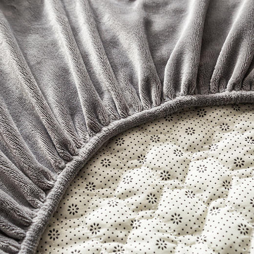 多喜爱 奶盖绒加厚煦暖笠围保护垫（朝暮灰/朝暮粉/朝暮蓝） nt 商品图4