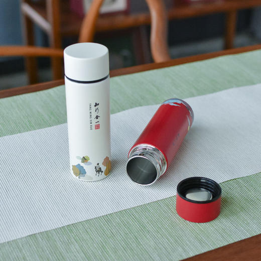 羽诗制造出品 并蒂同心套装 阳明心学口袋杯保温保冷 迷你出行便携保温杯150ML 商品图2