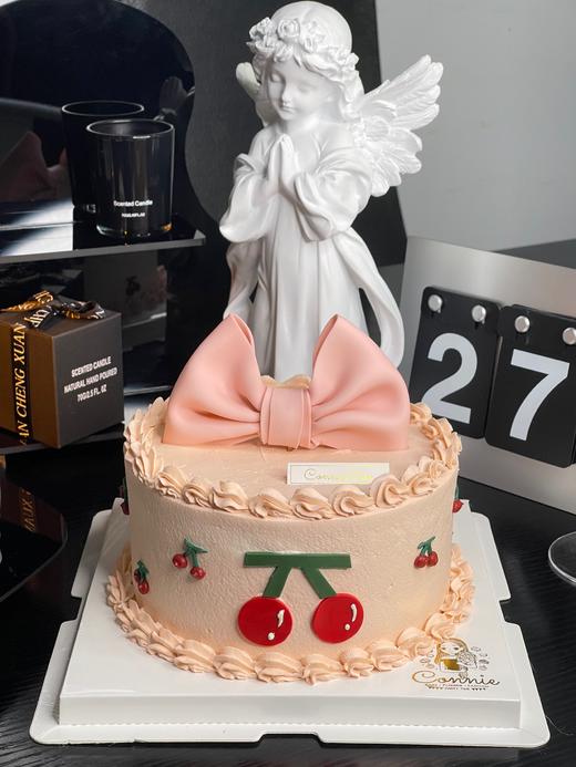 【1103】樱桃蝴蝶结蛋糕 商品图2