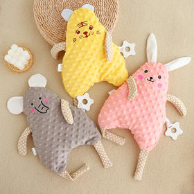 豆豆安抚巾婴儿可入口睡眠宝宝哄睡觉毛绒安抚玩偶玩具0-1