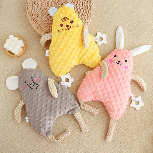 豆豆安抚巾婴儿可入口睡眠宝宝哄睡觉毛绒安抚玩偶玩具0-1 商品图0