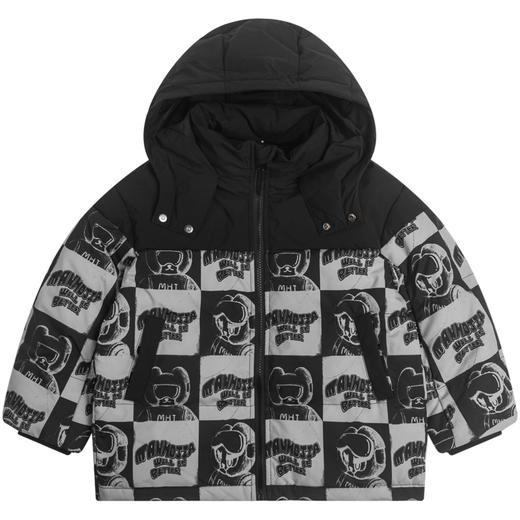 漫画家潮童装儿童羽绒服新款冬季hoho熊卡通印花儿童外套冬装 商品图4