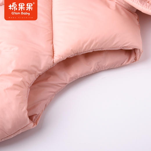 商场同款棉果果冬季女童粉嫩保暖轻便外穿可拆连帽羽绒马夹M422171922601 商品图4