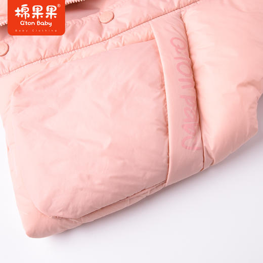 商场同款棉果果冬季女童粉嫩保暖轻便外穿可拆连帽羽绒马夹M422171922601 商品图1