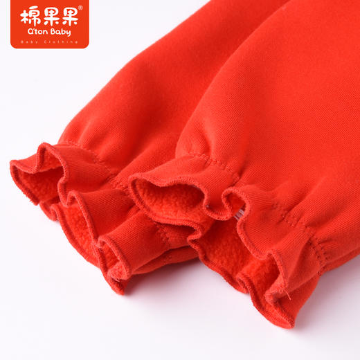 商场同款棉果果冬季女童圆领背心连衣裙毛呢网纱背心裙红色显白气质M422702422641 商品图9