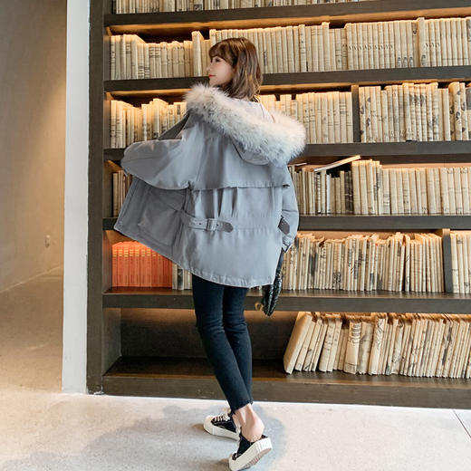 面包服短款加绒加厚棉衣棉服女2023年新款潮秋冬季外套厚棉袄mrr19 商品图1