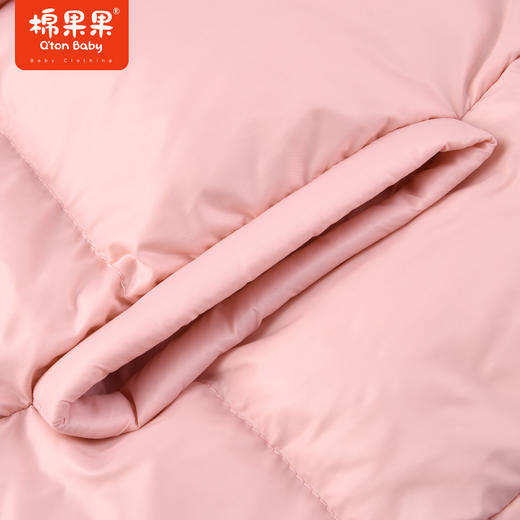 商场同款棉果果冬季女童连帽保暖甜美可爱风外套中长款羽绒服M422102922631 商品图3