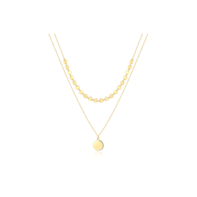 choker双层项链 ARCHIBALD 双层套纯银项链