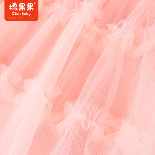 商场同款棉果果冬季女童针织甜美风公主纱裙弹力棉线网纱连衣裙M422700522612 商品图2