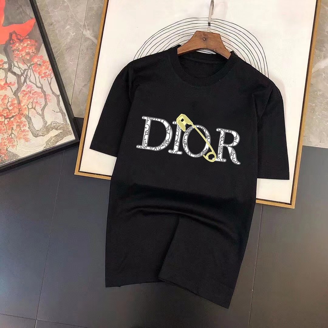 迪奥 Dior  2022夏季新款短袖圆领T恤专柜品质 进口丝光棉面料 极为
