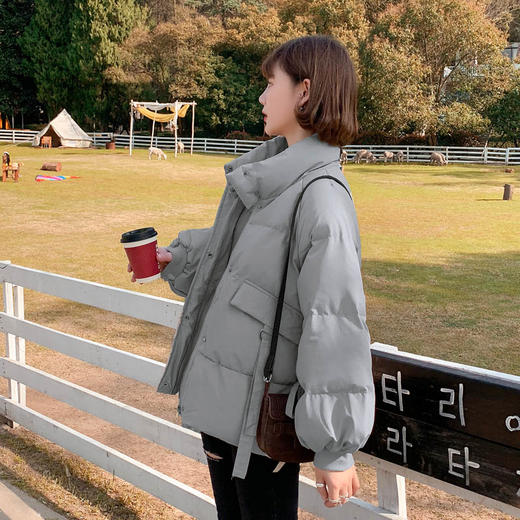 面包服短款加绒加厚棉衣棉服女2023年新款潮秋冬季外套厚棉袄mrr15 商品图0