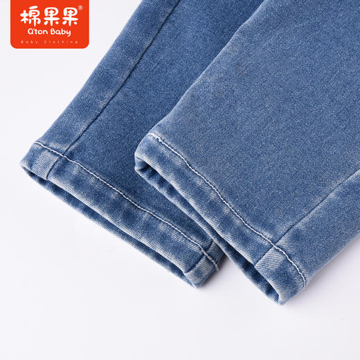 商场同款棉果果冬季女童百搭时尚不臃肿加绒牛仔长裤柔软亲肤M422200822618 商品图4