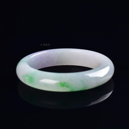 【满月】清透阳绿飘花圆镯-SZ2208201 商品图2