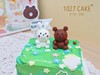 1027CAKE | ins田园风  手绘方形蛋糕 手工玩偶 小兔小熊 商品缩略图3