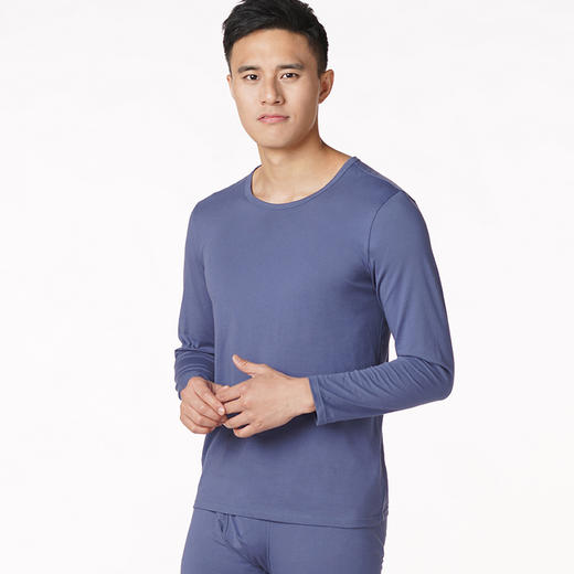 都市丽人都市锋尚轻暖5至15度男士棉质正价套装棉拉架薄套装保暖衣FW21A1 商品图1