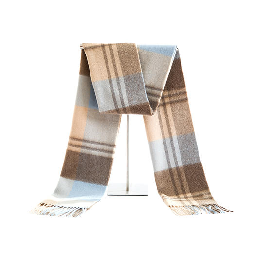 鑫缘 山羊绒格子围巾 GD0026 商品图1