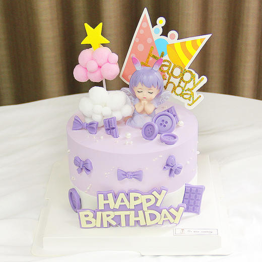 【鲜果蛋糕】天使宝贝三层鲜果夹心蛋糕 商品图0