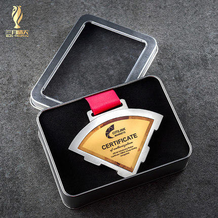 金属奖牌定制创意团队荣誉奖章冠军比赛拼接奖牌挂牌定做纪念章 商品图4