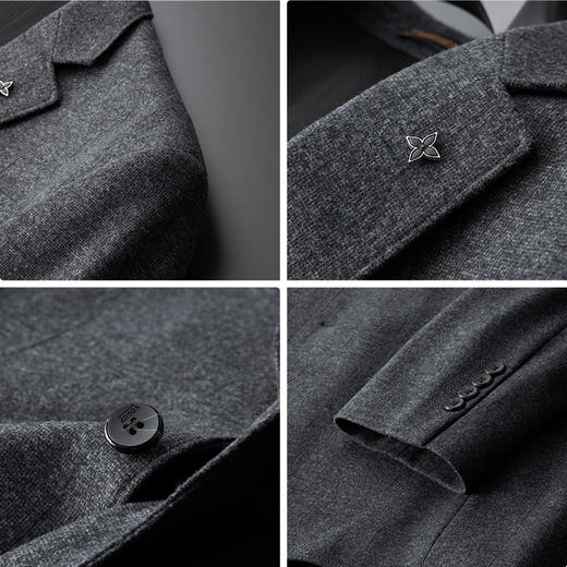 一口价【新款DDA】大依优型品质西服外套商务夹克男宽松加肥加大码上衣胖子正装休闲 商品图4