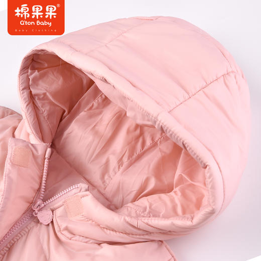 商场同款棉果果冬季女童连帽保暖甜美可爱风外套中长款羽绒服M422102922631 商品图1
