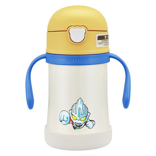 杯具熊联名奥特曼熊抱儿童保温杯吸管水壶小学生宝宝幼儿园水杯 商品图11