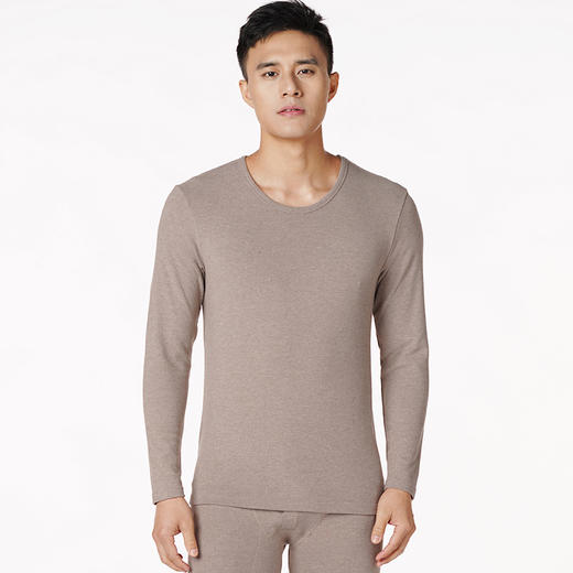 都市丽人都市锋尚舒暖负5度至5度男士特殊面料套装阳离子磨毛绒中套装保暖衣FW29A2 商品图0