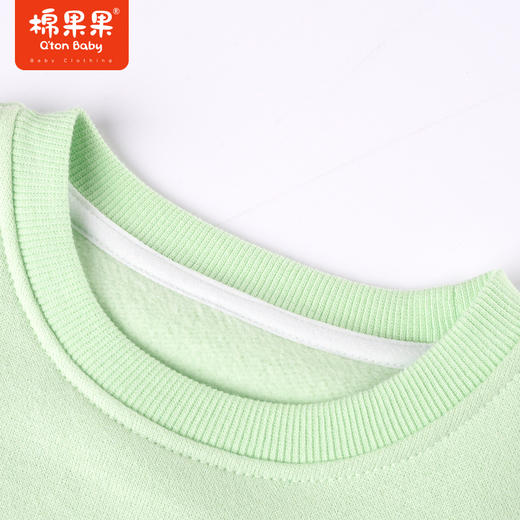 商场同款棉果果冬季男女童保暖清新显白加绒圆领套头卫衣M402180222616 商品图1