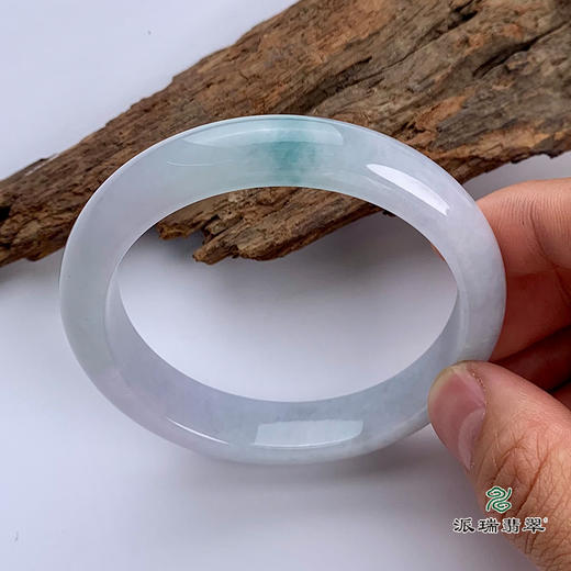 派瑞翡翠 翡翠手镯 糯种 紫色 商品图0