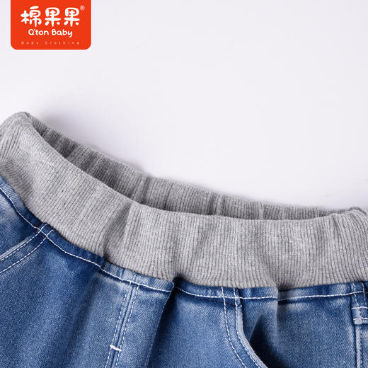 商场同款棉果果冬季女童百搭时尚不臃肿加绒牛仔长裤柔软亲肤M422200822618 商品图1