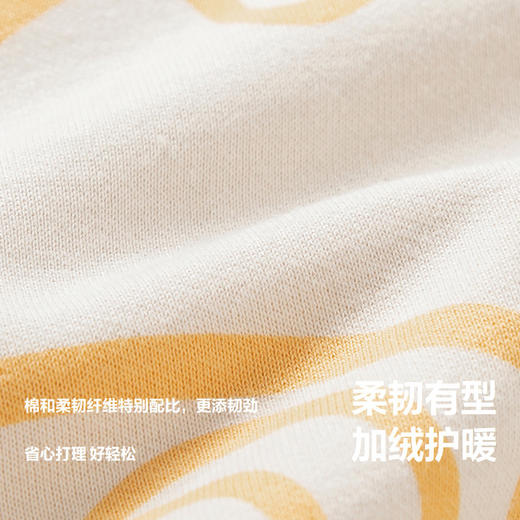 【良渚联名】迷你巴拉女童连衣裙宝宝宽松长款加绒花边卫衣裙 商品图3