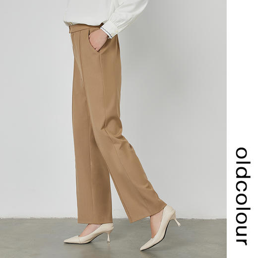 oldcolour宽松显瘦阔腿西装裤2022秋季新款垂感职业休闲长裤通勤 商品图3