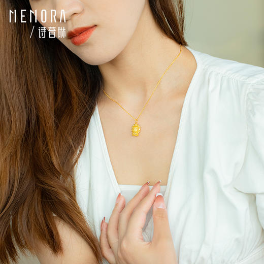 【积分抵值】八大佛黄金吊坠 男女足金守护神生肖系列守护佛菩萨项链挂坠MEMORA诗普琳HPE09701（线上专供） 商品图2