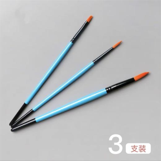 加肯水彩水粉美术专用油画笔颜料笔丙烯画画学生美术专用套装平头斜峰勾线笔尼龙扇形笔绘画1套 商品图2