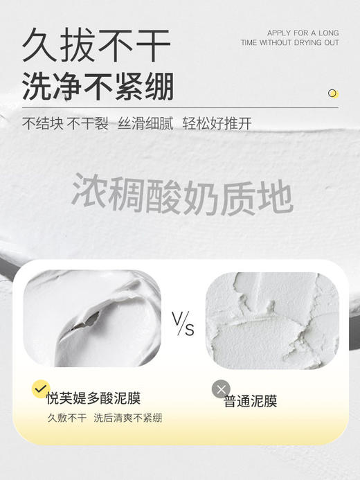 悦芙媞多酸泥膜油皮深层清洁去黑头白头果酸清洁泥膜 商品图1
