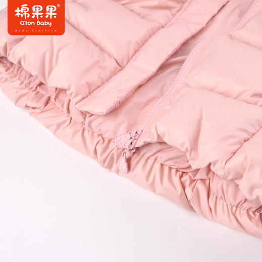 商场同款棉果果冬季女童连帽保暖甜美可爱风外套中长款羽绒服M422102922631 商品图5