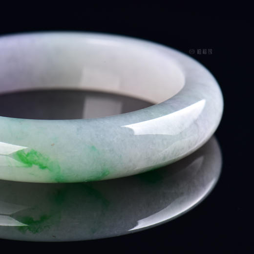 【满月】清透阳绿飘花圆镯-SZ2208201 商品图3