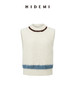 HIDEMI 圈圈纱加厚款趣味设计感拼色圆领马夹 商品缩略图5
