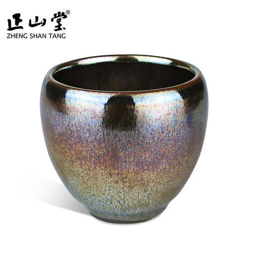 正山堂紫衣彩金建盏纯手工全包釉100ml 品茗杯 茶杯 主人杯茶具 商品图0