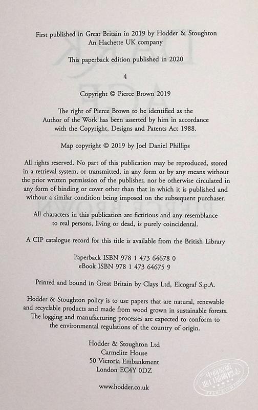 【中商原版】皮尔斯布朗：黑暗时代（火星崛起5） 英文原版 Dark Age Pierce Brown 商品图4