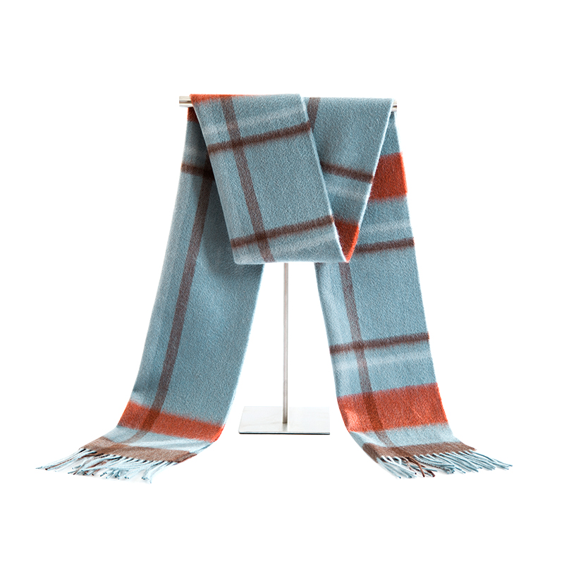 鑫缘 山羊绒格子围巾 GD0026