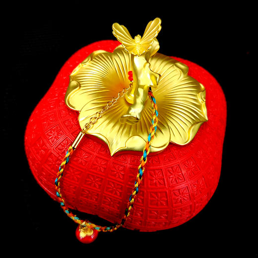 工行《万事大吉》挂件套装 含大吉葫芦挂件、柿柿如意吊坠、柿来运转宝盒  总共含金0.2克和纯银15.6克 商品图2