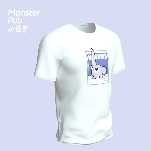 【小怪兽潮品T恤】小怪兽原创夏季短袖T恤可爱印花宽松百搭--怪兽优选 商品图1